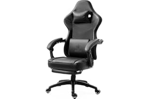 Dowinx Fotel gamingowy, krzesło dla graczy, czarne