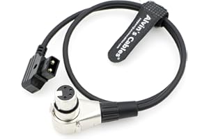 Alvin's Cables XLR 4-pinowy żeński kąt prosty do D-Tap kabel zasilający do kamery ARRI 50cm
