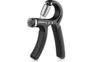 Allenatore per la forza della presa, UOROMI Rafforzatore della presa della mano con resistenza regolabile da 5 a 60 kg per lo sviluppo muscolare e la riabilitazione della mano