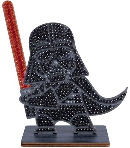 Kit Creativo Crystal Art Buddies Stormtrooper Star Wars, Diamanti, Con Base In Legno Ed Espositore, Altezza 11 Cm