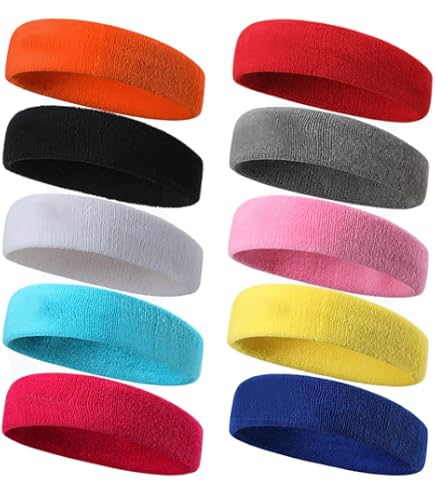Bandeau De Sport Élastique Anti-Transpiration – Lot De 2, Unisexe, Pour Course, Fitness, Yoga & Plus