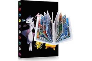 LEMIL Raccoglitore carte, Album di carte 4 tasche, Porta carte, Album per giochi di carte collezionabili, 30 pagine Capacità 240 cartes (Alb-2)