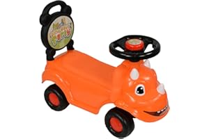 MOVE My First Ride On for Children 12 Months to 3 Years | Sit n' Ride Push Along Car Vehicle | Tooder Walker Baby Toy for Boys & Girls (Orange Dino)