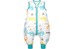 Mosebears Mosebars Schlafsack mit Füßen Ganzjährig Baby Schlafsack Winter 2.5 Tog Reine Baumwolle Schlafsack Verschiedene Größen Herbst Winter Schlafdecke Baby mit Füßen