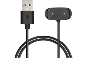 kwmobile USB Kabel Charger kompatibel mit Huami Amazfit Bip U/Bip U Pro/GTS 2e / GTR 2e / GTS 2 Mini/Pop Ladekabel - Smart Watch Ersatzkabel - Fitnesstracker Aufladekabel in Schwarz
