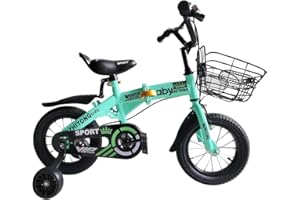 Bai You Mei Laufrad Klappbar Balance Fahrrad für 2-5 Jahr Magnesiumrahmen, 12 Zoll Räder, Lenkrad und Sattel höhenverstellbar, Lenkradschloss, Fußstütze, Ultraleicht