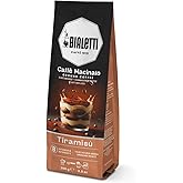 Bialetti Universal Ground Coffee 250g - Flavored Blend with Tiramisu, Suitable for Moka Coffee Maker, French Press and Espres