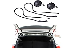 beler 2pcs Interior Rear Parcel Shelf String Tonneau Cover Strap Cord 1K6863447A