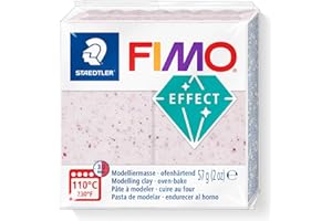 STAEDTLER 8010-270 FIMO Effect - Arcilla de modelado polimérica endurecida al horno, rosa botánica (1 bloque de 57 g)