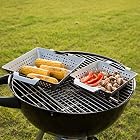 Bruzzzler Edelstahl Grill-Korb / Gemüseschale, rechteckig – 15 x 15 x 5.5 – Bild 7