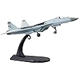 HANGOU 1/100 SU-57 Model Fighter Jet Plane Model Alloy Diecast Model Aircraft for Gift or Collection Model