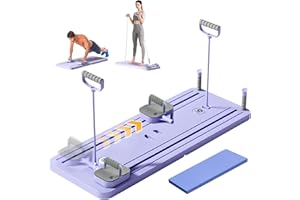 Rantizon Auto-Rebound Pilates Reformer Board - Multi-Functional Design for Core Strength & Ab Workouts - Durable & Suitable for Home or Gym Use