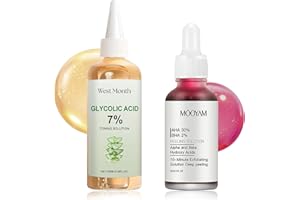 BEINUP Acido Glicolico 7% Tonico,AHA 30% + BHA 2% Peeling Solution, Toning all'acido glicolico,Glycolic Acid 7% Soluzione Tonificante 100ML, Trattamento Acne E Focolai,Adatto Per Tutti Tipi Pelle
