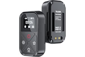 TELESIN wasserdichte Intelligente Fernbedienung für Go Pro Hero 12 Hero 11 Hero 10 Black Hero 9 Kabellose Bluetooth-Fernbedienung