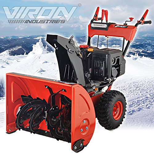 Benzin Schneefräse 13 PS Elektrostarter Schneeschieber Motorbesen Schneepflug - 6