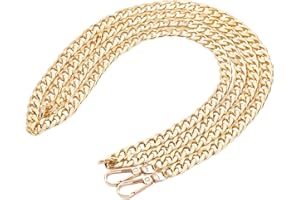 PH PandaHall 160cm Gold Bag Chain Bag Straps for Crossbody Handbags Flat Extender Chain Long Purse Chain for Clutches Bag Making Repalcement DIY Crafts