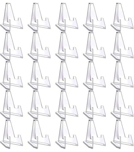 Supporto Acrilico Trasparente Per Piatti E Quadri – 10x10x20 Cm, Leggero E Stabile – Perfetto Per Esposizioni In Casa, Ufficio O Negozi