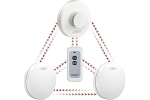 XINDUM Wireless Interlinked Smoke Alarms, Heat Alarm, 10 Years Battery Smoke Detector with Remote Controller, Silent Function, 85 dB Audible Alarm for Home
