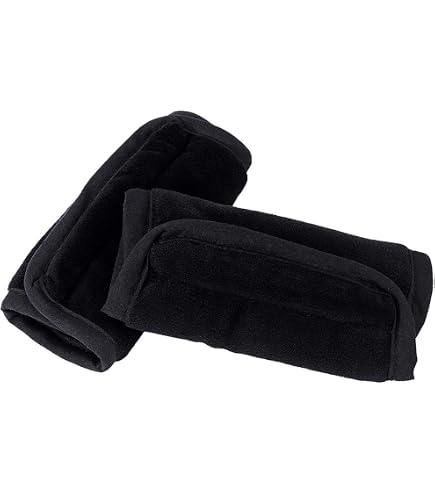 Diono 2 Pezzi Spalline Morbide In Velluto Per Seggiolino Auto E Passeggino - Imbottitura In Memory Foam, Reversibili, Antistress, Nero
