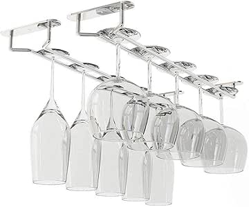 pilaaidou 35,6 cm Wein Glas Rack, unter Schrank Weinregal Glas Halter