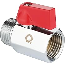 Valvola A Sfera In Ottone 1/2 Pollice - PN10, Con Leva Rossa, Filettatura M/F, Per Acqua, Gas E Usi Industriali - Foto 7