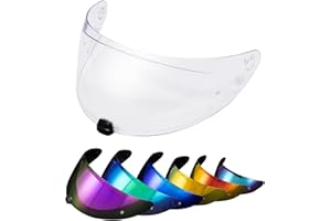 PSLER Visera de Casco para HJC i70 i10 HJ-31, Visera Tintada para Casco Motocicleta Accesorios de Repuesto(Transparente)