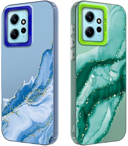 Custodia Per Xiaomi Redmi 9C/9C NFC (2 Pezzi) - Design Calcio, In Silicone TPU, Ultra Sottile, Antishock, Per Ragazzi E Bambini - 6