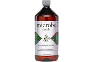 MICROBZ Simple Daily Probiotic Drink – Liquid Probiotics for Gut Health Support, Digestive Supplement for Women, Men & Kids, Soil-Based Bacteria, Vegan, Dairy & Gluten Free (66 Servings)