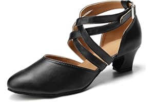 SWDZM Donna Scarpe da Ballo Latino Americano Punta Chiusa con Paillettes Professionali Ballroom Sala da Ballo Scarpe,Model IT18025