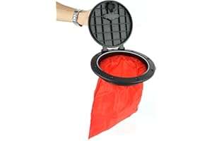 VGEBY Escotilla de Cubierta de 6 Pulgadas, Kit de Placa de Cubierta de Cubierta Marina con Bolsa de Almacenamiento Cubierta Desmontable para Accesorio de Canoa de Kayak de Bote