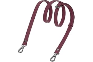 sourcing map Genuine Leather Purse Strap, Adjustable Crossbody Replacement Straps