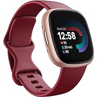 Fitbit Versa 4 Fitness Watch (Black/Graphite Aluminium) with 6