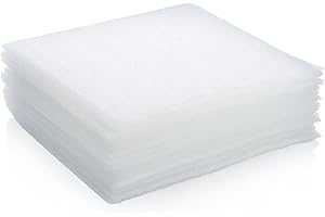 VEDAPROTECT 50-Count Packing Supplies Cushion Foam Sheets Safely Wrap to Protect Dishes China Glasses Plates Fragile Items for Moving Boxes 12" x 12" by VEDA