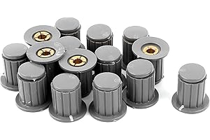 UXCELL sourcing map 15 Stück Split Loch Kunststoff Lautstärkeregler Potentiometer Knöpfe Kappe 4mm de