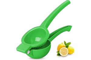 Uaugulft Spremiagrumi manuale con impugnatura morbida per spremere limone e agrumi, facile da pulire, 21 cm, verde