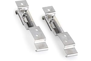 YOPOTIKA Lot de 2 clips de fixation pour plaque d'immatriculation en acier inoxydable Tr112