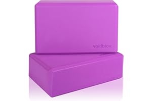 voidbiov High Density Eva Foam Yoga Blocks set, Eco- Friendly Yoga Bricks 9"x 6"x 3" x 2 Pack,Ideal for Yoga Pilates Provides Stability Balance And support, Great for Workout, fitness& Gym