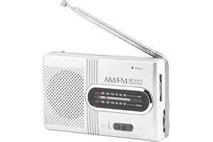 Wendry Mini Radio, Lecteur MP3 avec antenne télescopique et Haut-parleurs stéréo universels Portables Mini Radio AM/FM Portable