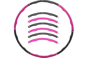 MATCHU - Cerceau Hula Hoop pour Fitness et la Perte de Poids - Disponible en 1.2 et 1.5 KG - Disponible en Vert, Violet, Noir et Rose - 100 CM - Massage Confort