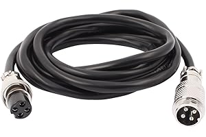 SOURCING MAP sourcingmap GX16 4-pinowe gniazdo wtykowe męskie/żeńskie gniazdo lotnicze kabel elektryczny 2 m