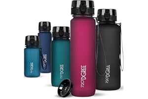720°DGREE Botella de Agua uberBottle +Infusor de Frutas - 350 ml, 500 ml, 650 ml, 1 l, 1,5 l, sin BPA, Impermeable, antifugas, Reutilizable, Ligera, Ideal para Escuela, Deporte, Fitness, Gimnasio,