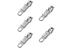 Housoutil 5 Pcs Crochet De panique Équestre Retour Fouet Panique Retour Fouet Crochet Anti-panique Crochet Anti-panique Dégagement Rapide Crochet Anti-panique Pour Les Sports Alliage De Zinc