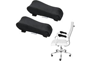 Nivofu 2 poduszki na podłokietniki i pokrowce na krzesło biurowe do gier, elegancka poduszka z pamięcią, wypełnienie podłokietnika, poduszka na fotel inwalidzki