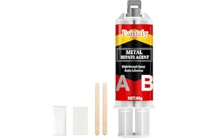 PAISTELY AB Metallkleber, Hochfester 2 Komponenten kleber (40g*2), Metallkleber Extra Stark, Flüssigmetall für Stahl, Metall, Gusseisen