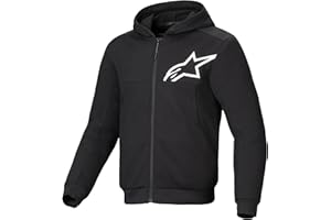 Alpinestars Chrome v2 Sport Hoodie, Reinforced Motorcycle Riding Jacket with CE-Certified Armor & Urban Styling