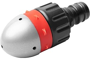 UPP boquilla para limpieza de tuberias I boquilla hidrolimpiadora, limpieza a alta presión de tubería con manguera convencional I desatascador limpiador de desagües y tuberías a presion (7.2 x 3 cm)