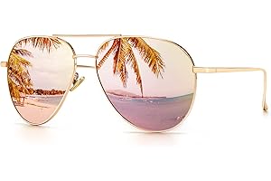 SUNGAIT Leggero Oversize Occhiali da Sole Femminile - Obiettivo Rispecchiato Polarizzata