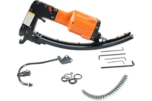 Kamsin M66K Pneumatic Clinch Clip Clipper Snap Fastener Tool Air Power Clinching Tool Hartco Clipper Vertex Fastening Clipper Gun Industrial Clip Tool Gun for Spring Mattress, Car Seat