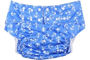 SH-RuiDu Pannolino in tessuto per adulti, riutilizzabile, impermeabile, anti-perdita, assorbe l'umidità, grandi mutandine per anziani, incontinenza urinaria, incontinenza per disabili