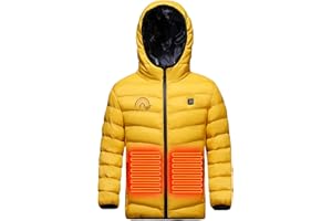YAOJIWANG NiñOs Chaqueta Calefactable Chaleco Grueso, Ropa Deportiva, USB Chaquetas Calefactables Abrigos Para Acampar, Esquí, Chaleco Calefactor EléCtrico Usb, Chaquetas, Abrigo Lavable